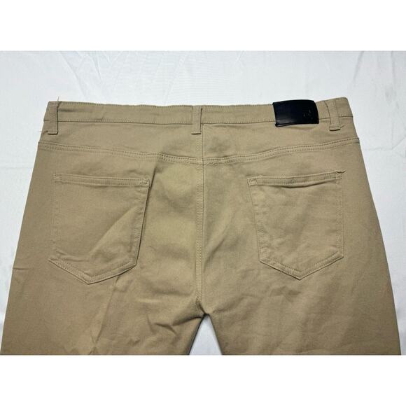 Reset Denim Men's Khaki Straight Leg Denim Jeans - Size 40x28.5 - Picture 3 of 7